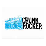 Azul de Boombox do balancim de Lil Jon "Crunk " Cartão Postal