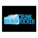 Azul de Boombox do balancim de Lil Jon "Crunk " Cartão Postal