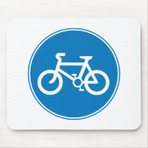 Azul de Mousepad da bicicleta