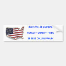 AZUL DO COLARINHO AZUL AMERICAHONESTY-QUALITY-PRID ADESIVO