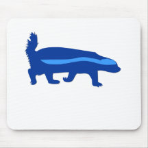 azul do texugo de mel mousepad