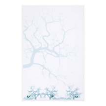 Azul dos artigos de papelaria da natureza