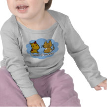 Azul dos melhores amigos: T-shirt Sleeved longo