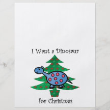 Azul eu quero um dinossauro para o Natal Panfleto Coloridos