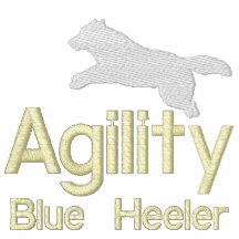 Azul Heeler da agilidade Moletom Bordado