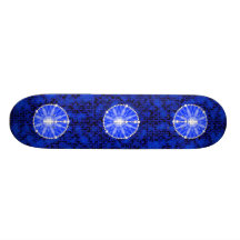 Azul ideal do coletor do rosário skate