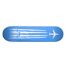 Azul tropical da linha aérea skate