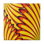 azulejo amarelo abstrato dos girassóis azulejos