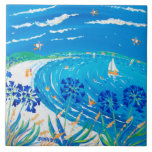 Azulejo da arte: Opinião do azul de Scilly do tint azulejos