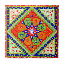 Azulejo decorativo do design do vintage