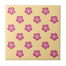 Azulejo floral das flores do Batik de Sakura