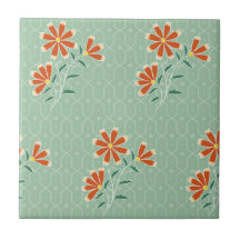 Azulejo floral do Batik de Naila