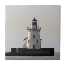 Azulejo pequeno do farol de Cleveland OH