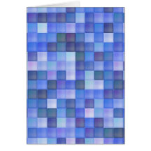 Azulejos azuis cartão