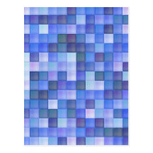 Azulejos azuis cartões postais