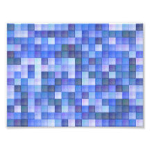 Azulejos azuis impressão fotográficas