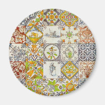 Azulejos holandeses imas de geladeira