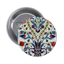 Azulejos islâmicos tradicionais do design floral botons