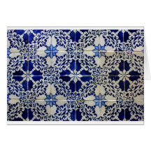 Azulejos, Portuguese Tiles Cartão