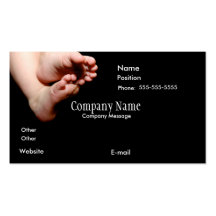 BabiesFeetInBlack-4-zazzle, nome da empresa, Compa Modelo Cartão De Visita