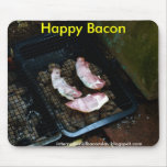 Bacon feliz mouse pad