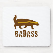 badass do texugo de mel mouse pads