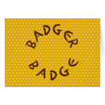 Badger badge cartoes