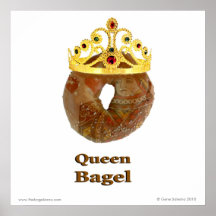 Bagel da rainha pôsteres