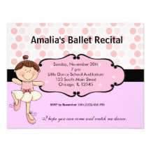 Bailarina Convites Personalizados