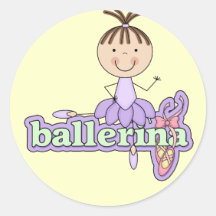 Bailarina - t-shirt e presentes do Lilac Adesivos