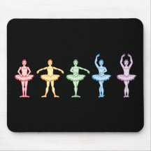 Bailarinas do arco-íris mousepad