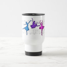Bailarinas do dia do balé caneca
