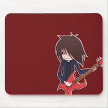 balancim com guitarra vermelha mousepad