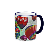Balões de ar quente caneca