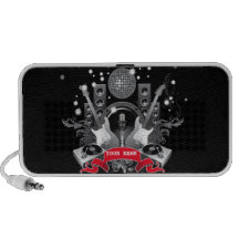 banda em auto-falante customizáveis do doodle do p caixinha de som