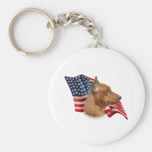 Bandeira alemão do Pinscher Chaveiro