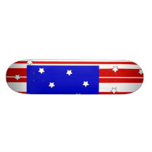 Bandeira americana abstrata skate personalizado