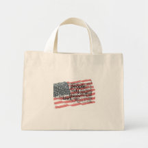 Bandeira americana bolsas para compras