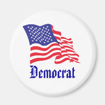 Bandeira americana de Democrata Imãs