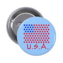 Bandeira americana de produtos das estrelas botons