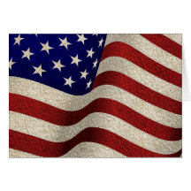 Bandeira americana dos E.U. da bandeira dos Estado Cartão