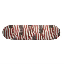 Bandeira americana pintada na textura de madeira r skate boards