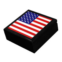Bandeira americana porta jóias