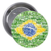 Bandeira brasileira - Brasil Textual Botons