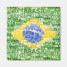 Bandeira brasileira - Brasil Textual Imãs