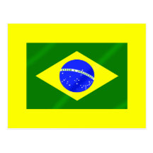 Bandeira brasileira de presentes e de camisetas de cartões postais