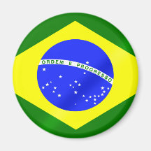 Bandeira brasileira de presentes e de camisetas de imãs