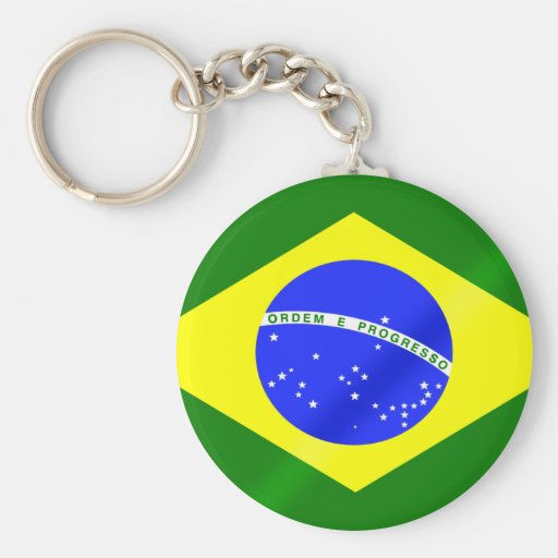 Bandeira brasileira de presentes e de camisetas de chaveiros