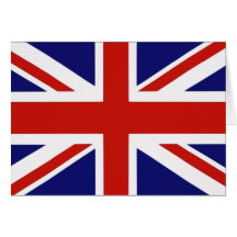 Bandeira britânica cartoes