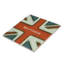 Bandeira britânica personalizada azulejos de cerâmica 